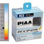 Галогенная лампа PIAA HYPER PLUS WHITE 4000K H3 HE-831, 2шт