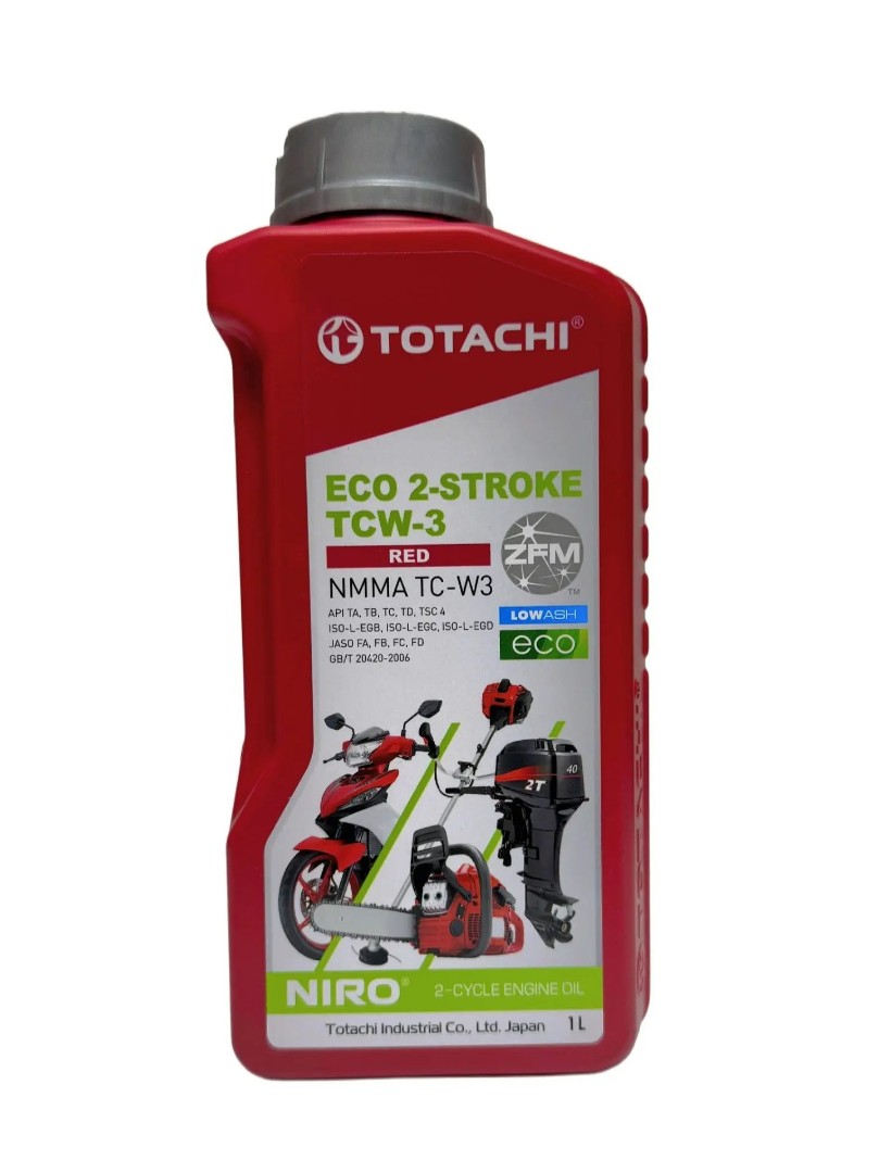 Моторное масло TOTACHI 2Т Niro Eco 2-Stroke TC-W3, 1л