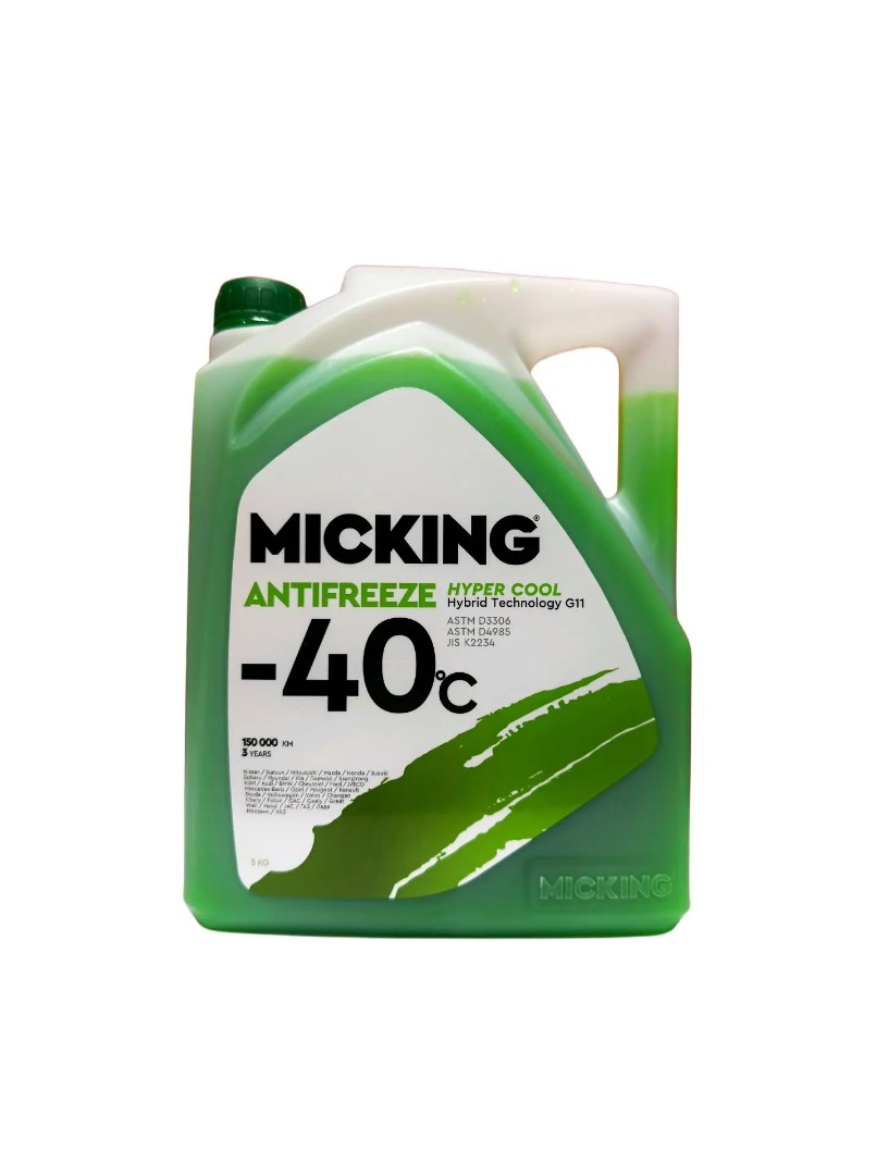 Антифриз MICKING Hyper Cool Hybrid G11 -40°C Зеленый, 5кг