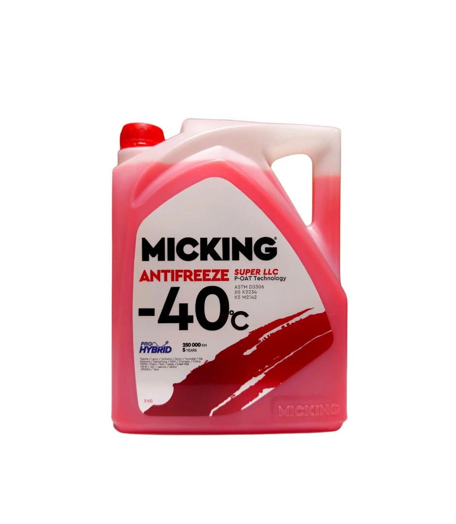 Антифриз MICKING Super LLC P-OAT -40°C красный, 5кг